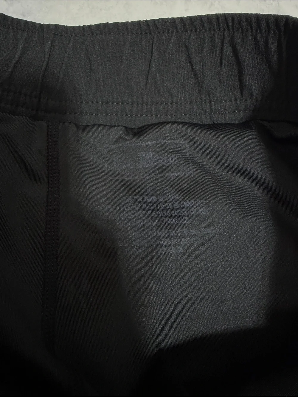 L.L. Bean men’s black padded cycling biking double layer shorts size Large